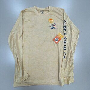Surf & Swim Co. UPF 50+ Long Sleeve Swim Tee in Wild Honey - Medium - NWT